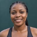 Illustrative portrait of a woman runner